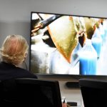 
              South Carolina Gov. Henry McMaster watches a video on the bleeding of horseshoe crabs, whose blood is a vital component in the contamination testing of injectable medicines - including the coronavirus vaccines - at Charles River Labs on Friday, Aug. 6, 2021, in Charleston, S.C.  McMaster says a South Carolina company that bleeds horseshoe crabs for a component crucial to contamination testing of injectable medications is vital to development of a domestic medical supply chain.(AP Photo/Meg Kinnard)
            