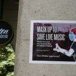 
              A sign showing a drawing of Willie Nelson requesting masks be worn is posted near the entrance to 3TEN in Austin, Texas, Saturday, Aug. 21, 2021. The music industry is moving toward vaccine mandates for concertgoers, but local and state laws have created murky legal waters for COVID-19 rules in venues. Texas state law says businesses can’t require customers to show proof of a COVID-19 vaccination. (AP Photo/Chuck Burton)
            