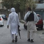 
              Taliban fighters patrol in Kabul, Afghanistan, Saturday, Aug. 28, 2021. (AP Photo/Khwaja Tawfiq Sediqi)
            
