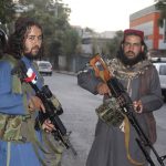 
              Taliban fighters patrol in Kabul, Afghanistan, Saturday, Aug. 28, 2021.  (AP Photo/Khwaja Tawfiq Sediqi)
            