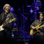 
              FILE - Daryl Hall and John Oates perform in Glendale, Ariz. on July 17, 2017.  The multi-platinum duo behind hits like ″Private Eyes,” ″Rich Girl” and “Maneater,” is ready to hit concert stages again. Their new tour kicks off Aug. 5 at Xfinity Center in Mansfield, Mass. (Photo by Rick Scuteri/Invision/AP, File)
            