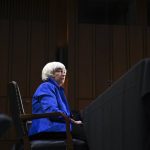 
              Treasury Secretary Janet Yellen appears before a Senate Banking, Housing and Urban Affairs Committee hearing on the CARES Act on Capitol Hill, Tuesday, Sept. 28, 2021 in Washington. (Matt McClain/The Washington Post via AP, Pool)
            