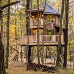 
              This undated photo provided by The Mohicans Treehouse Resort and Wedding Venue shows one of the nine treehouses at The Mohicans Treehouse Resort and Wedding Venue in Glenmont, Ohio. (Chris McLelland via AP)
            