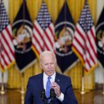 
              President Joe Biden delivers remarks on the economy in the East Room of the White House, Thursday, Sept. 16, 2021, in Washington. (AP Photo/Evan Vucci)
            