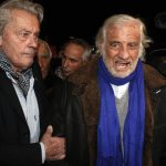 
              FILE - In this Nov. 17, 2017 file photo, French actors Alain Delon, left, and Jean-Paul Belmondo arrive for the inauguration of a giant Ferris wheel, in Paris. French New Wave actor Jean-Paul Belmondo has died, according to his lawyer’s office on Monday Sept. 6, 2021. (AP Photo/Thibault Camus, File)
            