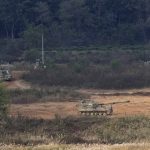 
              South Korean army K-9 self-propelled howitzers move in Paju, near the border with North Korea, South Korea, Tuesday, Oct. 19, 2021. North Korea on Tuesday fired at least one ballistic missile into the sea in what South Korea’s military described as a weapon likely designed for submarine-based launches, marking possibly the most significant demonstration of the North’s military might since President Joe Biden took office.(AP Photo/Ahn Young-joon)
            