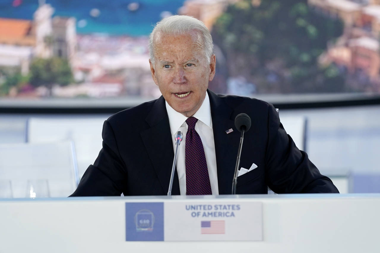 President Joe Biden hosts an event about global supply chains during the G20 leaders summit, Sunday...