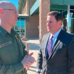 Arizona Gov. Doug Ducey was briefed by Border Patrol agents at the Tucson sector headquarters on Wednesday, Oct. 27, 2021. (Twitter Photo/@dougducey)