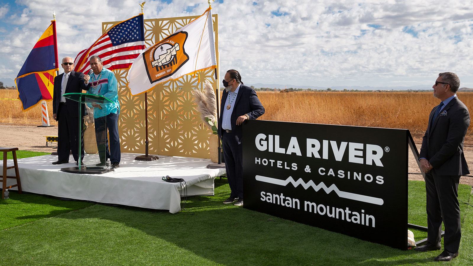 Gila River Hotels & Casinos held a groundbreaking ceremony for its fourth metro Phoenix venue, Sant...