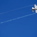 
              An Emirati F-16 performs a stunt at the Dubai Air Show in Dubai, United Arab Emirates, Sunday, Nov. 14, 2021. The biennial Dubai Air Show opened Sunday as commercial aviation tries to shake off the coronavirus pandemic. (AP Photo/Jon Gambrell)
            