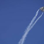 
              An Indian Air Force Tejas fighter jet performs a stunt at the Dubai Air Show in Dubai, United Arab Emirates, Wednesday, Nov. 17, 2021. (AP Photo/Jon Gambrell)
            
