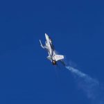 
              An Emirati F-16 performs a stunt at the Dubai Air Show in Dubai, United Arab Emirates, Sunday, Nov. 14, 2021. The biennial Dubai Air Show opened Sunday as commercial aviation tries to shake off the coronavirus pandemic. (AP Photo/Jon Gambrell)
            