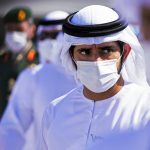 
              Sheikh Hamdan bin Mohammed Al Maktoum, the crown prince of Dubai, attends the Dubai Air Show in Dubai, United Arab Emirates, Sunday, Nov. 14, 2021. The biennial Dubai Air Show opened Sunday as commercial aviation tries to shake off the coronavirus pandemic. (AP Photo/Jon Gambrell)
            