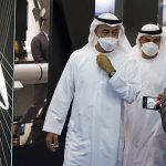
              Abu Dhabi's powerful crown prince, Sheikh Mohammed bin Zayed Al Nahyan, attends the Dubai Air Show in Dubai, United Arab Emirates, Wednesday, Nov. 17, 2021. (AP Photo/Jon Gambrell)
            