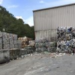 
              FILE - This 2018 file photo provided by researcher Jenna Jambeck shows plastic baled for shipment at a materials recovery facility in the United States. America needs to rethink and reduce the way it generates plastics because so much of it is littering the oceans, the National Academy of Sciences recommends in a new report, Wednesday, Dec. 1, 2021. (Jenna Jambeck via AP, File)
            