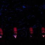 
              Whirling dervishes of the Mevlevi order perform during a Sheb-i Arus ceremony in Konya, central Turkey on Friday, Dec. 17, 2021. Every December the Anatolian city hosts a series of events to commemorate the death of 13th century Islamic scholar, poet and Sufi mystic Jalaladdin Rumi. (AP Photo/Francisco Seco)
            