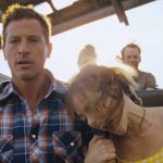 
              This image released by A24 Films shows Simon Rex, left, and Suzanna Son in a scene from "Red Rocket." (A24 via AP)
            