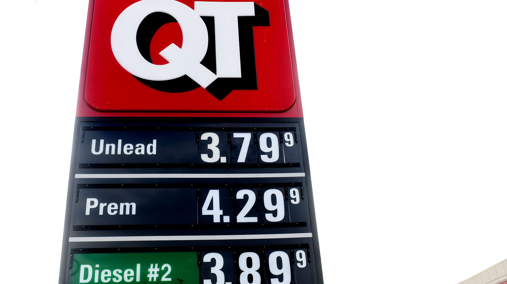 Gas prices are displayed at a QuikTrip in downtown Phoenix on Tuesday, Nov. 23, 2021. (Photo by Kev...