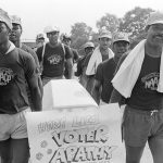 
              FILE - Marchers for the NAACP carry a coffin into Middletown, Ohio on Aug. 16, 1983, as part of a voter registration march headed for Detroit. The NAACP, the nation's oldest civil rights organization, will soon celebrate its 113th birthday, which its leaderships said comes as it undergoes a restructuring to reflect a membership and leadership that is trending younger. In 2022, look for its voice to grow louder on issues like climate change, the student debt crisis and the ongoing response to the coronavirus pandemic — while keeping voting rights and criminal justice reform at the forefront of its priorities. (AP Photo/Al Behrman, File)
            