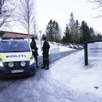 
              Police patrol outside the Soria Moria Conference Center where talks between a Taliban delegation and western officials are taking place, in Oslo, Norway, Sunday, Jan. 23, 2022. A Taliban delegation led by acting Foreign Minister Amir Khan Muttaqi on Sunday started three days of talks in Oslo with Western officials and Afghan civil society representatives amid a deteriorating humanitarian situation in Afghanistan. The closed-door meetings are taking place at a hotel in the snow-capped mountains above the Norwegian capital. (Torstein Boe/NTB scanpix via AP)
            