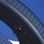 
              Fatih Arda Ipcioglu, of Turkey, soars through the air during the men's normal hill individual ski jumping qualification round at the 2022 Winter Olympics, Saturday, Feb. 5, 2022, in Zhangjiakou, China. (AP Photo/Matthias Schrader)
            