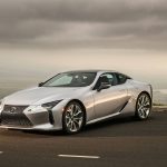 
              This photo provided by Toyota shows the 2021 Lexus LC 500, a grand-touring V8 coupe with a luxurious interior and striking looks. (Courtesy of Toyota Motor Sales U.S.A. via AP)
            