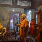 
              Uttar Pradesh Chief Minister Yogi Adityanath prays before a statue of his Guru Mahant Avaidyanath at a temple before going for an election campaign, in Gorakhpur, India, Saturday, Feb. 5, 2022. Weeks-long ballots will take place in Uttar Pradesh, India’s largest state with a population of more than 200 million, as well as states such as Punjab, Uttarakhand, Goa and Manipur. Coronavirus is still spreading rapidly through India, prompting anxiety as elections will attract millions to polling booths. (AP Photo/Rajesh Kumar Singh)
            