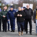 
              Hungarian Prime Minister, Viktor Orban visits the border stations of his country with Ukraine in Beregsurany, Hungary, Saturday, Feb 26, 2022. Hungary has extended legal protection to those fleeing the Russian invasion. (AP Photo/Anna Szilagyi)
            