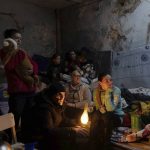 
              People settle in a bomb shelter in Mariupol, Ukraine, Sunday, March 6, 2022. (AP Photo/Evgeniy Maloletka)
            