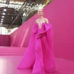 
              A model wears a creation as part of the Valentino Ready To Wear Fall/Winter 2022-2023 fashion collection, unveiled during the Fashion Week in Paris, Sunday, March 6, 2022. (Photo by Vianney Le Caer/Invision/AP)
            