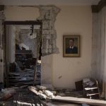 
              A view of inside the regional administration building, heavily damaged after Russian strikes earlier this month in Kharkiv, Ukraine, Thursday, March 24, 2022. (AP Photo/Felipe Dana)
            