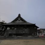 
              A damaged Buddhist temple and a kindergarten are left abandoned in Futaba, northeastern Japan, Tuesday, March 1, 2022. Until recently, Futaba, home to the Fukushima Daiichi nuclear plant, has been entirely empty of residents since the March 2011 disaster. (AP Photo/Hiro Komae)
            