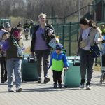 
              Refugees walk at the border crossing in Medyka, southeastern Poland, after fleeing the war from neighbouring Ukraine, Sunday, March 27, 2022. (AP Photo/Sergei Grits)
            