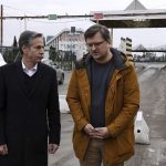 
              US Secretary of State Antony Blinken, left, and Ukrainian Foreign Minister Dmytro Kuleba speak to the media after meeting at the Ukrainian-Polish border crossing in Korczowa, Poland, Saturday, March 5, 2022. (Olivier Douliery, Pool Photo via AP)
            