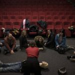 
              Ukrainians receive CPR and first aid training at a cinema in Lviv, western Ukraine, Friday, March 4, 2022. (AP Photo/Felipe Dana)
            