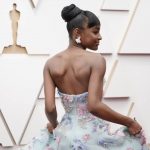 Saniyya Sidney arrives at the Oscars on Sunday, March 27, 2022, at the Dolby Theatre in Los Angeles. (AP Photo/Jae C. Hong)