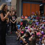 
              Camilla Fabri, left, wife of Colombian businessman Alex Saab who has been extradited to the U.S., speaks during a demonstration demanding the release of her husband, in the Petare neighborhood of Caracas, Venezuela, Monday, April 4, 2022. Saab, a close ally of Venezuela's President Nicolas Maduro, who prosecutors in the U.S. believe could be the most significant witness ever about corruption in the South American country, was extradited from Cabo Verde and is now in U.S. custody. (AP Photo/Ariana Cubillos)
            