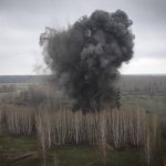 
              Ukrainian sappers detonate a 250-kilogram Russian air bomb in the fields of the village of Berezivka, Ukraine, Thursday, April 21, 2022. (AP Photo/Efrem Lukatsky)
            