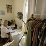 
              University of California, Berkeley junior Sofia Howard-Jimenez, studies at a desk in her converted dining room bedroom of the apartment she shares with three others in Berkeley, Calif., Tuesday, March 29, 2022. Millions of college students in the U.S. are trying to find an affordable place to live as rents surge nationally, affecting seniors, young families and students alike. (AP Photo/Eric Risberg)
            