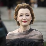 
              Lesley Manville poses for photographers upon arrival at the Olivier Awards in London, Sunday, April 10, 2022. (Photo by Vianney Le Caer/Invision/AP)
            