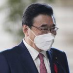 
              FILE - Shigeyuki Goto, newly appointed minister of Health, Labour and Welfare, arrives at the prime minister's official residence Monday, Oct. 4, 2021, in Tokyo. Japan’s health ministry on Tuesday, April 19, 2022, formally approved Novavax's COVID-19 vaccine, a fourth foreign-developed tool to combat the infections as the country sees signs of a resurgence led by a subvariant of fast-spreading omicron. (AP Photo/Eugene Hoshiko, File)
            
