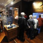 
              Visitors look at exhibits at the Ulysses S. Grant Presidential Library in Starkville, Miss., on Tuesday, April 19, 2022. This month marks the 200th anniversary of the birth of Civil War general and two-term president, and his legacy isn't getting any less complicated. (AP Photo/Jay Reeves)
            
