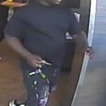 A suspect in a Phoenix armed robbery in May 2021. (Surveillance Video/Silent Witness Photo)