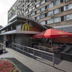 
              FILE - The oldest of Moscow's McDonald's outlets, which was opened on Jan. 31, 1990, is closed on Aug. 21, 2014. McDonald’s says it's started the process of selling its Russian business, which includes 850 restaurants that employ 62,000 people. The fast food giant pointed to the humanitarian crisis caused by the war, saying holding on to its business in Russia “is no longer tenable, nor is it consistent with McDonald’s values.” The Chicago-based company had temporarily closed its stores in Russia but was still paying employees. (AP Photo/FILE)
            