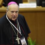 
              FILE - Robert W. McElroy, bishop of the diocese of San Diego, arrives to attend a conference on nuclear disarmament, at the Vatican, Friday, Nov. 10, 2017. Pope Francis said Sunday, May 29, 2022 he has tapped 21 churchmen to become cardinals, most of them from continents other than Europe, which has dominated Catholic hierarchy for most of the church's history. (AP Photo/Andrew Medichini, File)
            