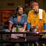 
              This image released by Polk & Co. shows Uzo Aduba, left, and Ron Cephas Jones during a performance of "Clyde's," Lynn Nottage’s play about a group of ex-cons trying to restart their lives at a truck stop diner. (Joan Marcus/Polk & Co. via AP)
            