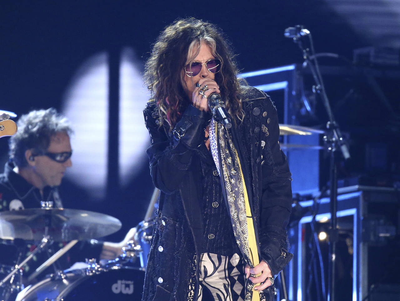 FILE - Steven Tyler, of the musical group Aerosmith, performs at the 62nd annual Grammy Awards in L...
