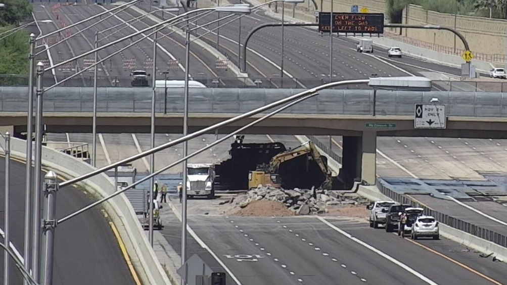 Cost to repair water line break under US 60 in Tempe to be 'significant,' officials say