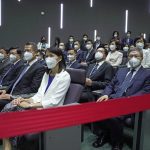 
              CORRECTS DATE - FILE - New members of Hong Kong Chief Executive-elect John Lee's cabinet attend a news conference in Hong Kong on June 19, 2022 as Lee announces the new appointed principal officials. When the British handed its colony Hong Kong to Beijing in 1997, it was promised 50 years of self-government and freedoms of assembly, speech and press that are not allowed Chinese on the Communist-ruled mainland. As the city of 7.4 million people marks 25 years under Beijing's rule on Friday, those promises are wearing thin. Hong Kong's honeymoon period, when it carried on much as it always had, has passed, and its future remains uncertain, determined by forces beyond its control. (AP Photo/Kin Cheung, File)
            