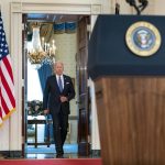 
              President Joe Biden arrives to speak at the White House in Washington, Friday, June 24, 2022, after the Supreme Court overturned Roe v. Wade. (AP Photo/Andrew Harnik)
            